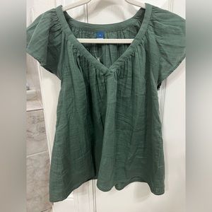Old Navy Forest Green Blouse